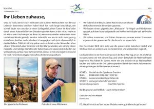 Beitrag aus dem Bannewitzer Blick 11/2021